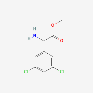 molecular formula C9H9Cl2NO2 B3214250 Methyl 2-amino-2-(3,5-dichlorophenyl)acetate CAS No. 1137825-73-0