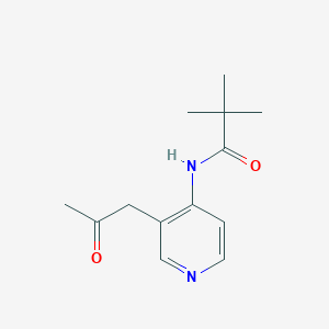 molecular formula C13H18N2O2 B3214295 N-(3-(2-Oxopropyl)pyridin-4-yl)pivalamide CAS No. 113975-36-3