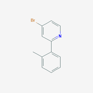 molecular formula C12H10BrN B3214358 4-Bromo-2-(2-tolyl)pyridine CAS No. 1142194-13-5