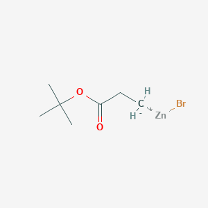 molecular formula C7H13BrO2Zn B3214387 tert-butyl 3-(bromozincio)propanoate CAS No. 1142217-00-2