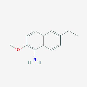 molecular formula C13H15NO B3214600 6-Ethyl-2-methoxynaphthalen-1-amine CAS No. 1146894-92-9