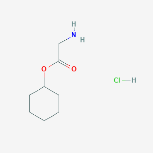 molecular formula C8H16ClNO2 B3214607 Cyclohexyl 2-aminoacetate hydrochloride CAS No. 114703-79-6