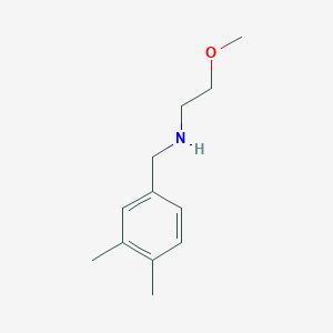 molecular formula C12H19NO B3214760 [(3,4-Dimethylphenyl)methyl](2-methoxyethyl)amine CAS No. 1152657-49-2