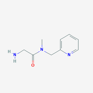 molecular formula C9H13N3O B3214895 2-amino-N-methyl-N-(pyridin-2-ylmethyl)acetamide CAS No. 1154897-57-0
