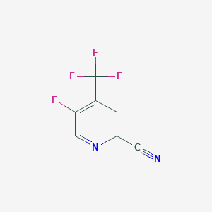molecular formula C7H2F4N2 B3214984 5-Fluoro-4-(trifluoromethyl)picolinonitrile CAS No. 1156542-31-2