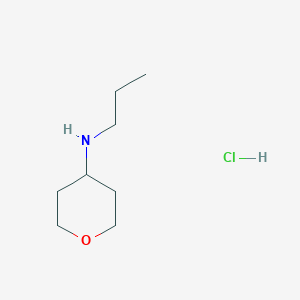 molecular formula C8H18ClNO B3215053 N-propyloxan-4-amine hydrochloride CAS No. 1158410-95-7