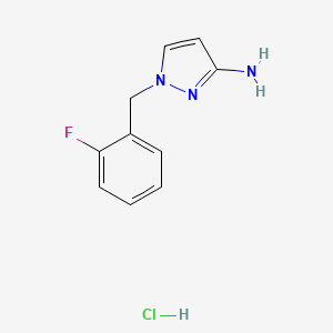 B3215093 1-(2-Fluorobenzyl)-1H-pyrazol-3-amine hydrochloride CAS No. 1158592-31-4