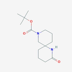 molecular formula C14H24N2O3 B3215106 tert-Butyl 2-oxo-1,8-diazaspiro[5.5]undecane-8-carboxylate CAS No. 1158749-90-6