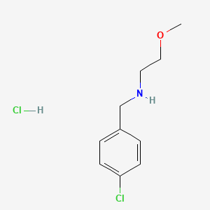 molecular formula C10H15Cl2NO B3215114 N-(4-Chlorobenzyl)-2-methoxyethanamine hydrochloride CAS No. 1158772-73-6