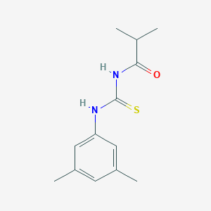 molecular formula C13H18N2OS B321512 N-[(3,5-dimethylphenyl)carbamothioyl]-2-methylpropanamide 