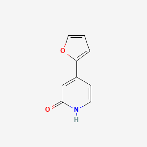 molecular formula C9H7NO2 B3215206 4-(Furan-2-yl)pyridin-2(1H)-one CAS No. 1159817-23-8