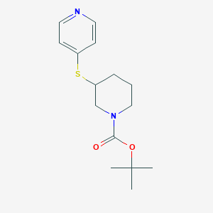 molecular formula C15H22N2O2S B3215303 Tert-butyl 3-(pyridin-4-ylthio)piperidine-1-carboxylate CAS No. 1159982-29-2