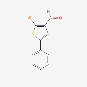 molecular formula C11H7BrOS B3215324 2-Bromo-5-phenylthiophene-3-carbaldehyde CAS No. 116016-65-0