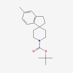 molecular formula C19H27NO2 B3215364 tert-Butyl 5-methyl-2,3-dihydrospiro[indene-1,4'-piperidine]-1'-carboxylate CAS No. 1160247-34-6