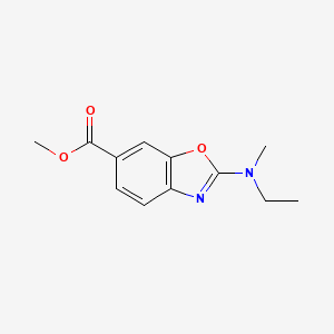 molecular formula C12H14N2O3 B3215377 Methyl 2-(ethyl(methyl)amino)benzo[d]oxazole-6-carboxylate CAS No. 1160490-12-9