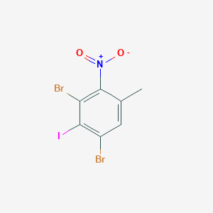 molecular formula C7H4Br2INO2 B3215402 1,3-Dibromo-2-iodo-5-methyl-4-nitrobenzene CAS No. 1160573-75-0