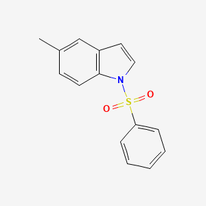 molecular formula C15H13NO2S B3215561 1H-Indole, 5-methyl-1-(phenylsulfonyl)- CAS No. 116325-12-3