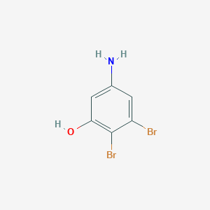 molecular formula C6H5Br2NO B3215702 5-Amino-2,3-dibromophenol CAS No. 116632-19-0