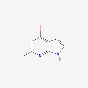 molecular formula C8H7IN2 B3215788 4-Iodo-6-methyl-1H-pyrrolo[2,3-b]pyridine CAS No. 1167055-95-9