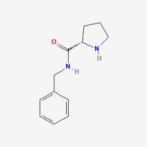 molecular formula C12H16N2O B3215882 (2S)-N-benzylpyrrolidine-2-carboxamide CAS No. 116774-46-0