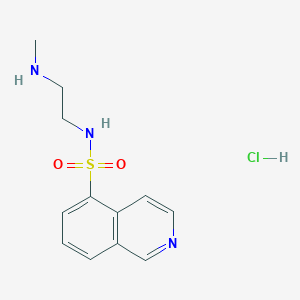 molecular formula C12H16ClN3O2S B3215900 N-[2-(Methylamino)ethyl]-5-isoquinolinesulfonamide DiHCl CAS No. 116970-62-8