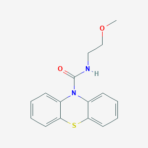 molecular formula C16H16N2O2S B321593 N-(2-methoxyethyl)phenothiazine-10-carboxamide 