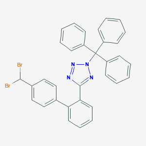 B032160 5-[4'-(Dibromomethyl)[1,1'-biphenyl]-2-yl]-2-(triphenylmethyl)-2H-tetrazole CAS No. 151052-34-5