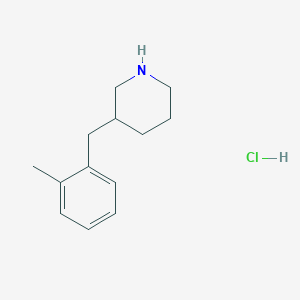 molecular formula C13H20ClN B3216095 3-(2-Methyl-benzyl)-piperidine hydrochloride CAS No. 1170802-63-7