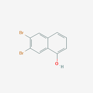 molecular formula C10H6Br2O B3216332 6,7-Dibromonaphthalen-1-ol CAS No. 117157-37-6