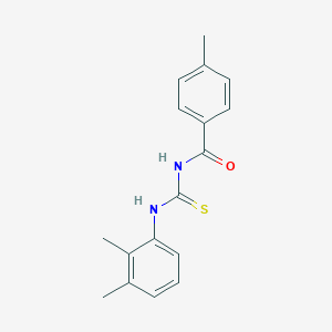 molecular formula C17H18N2OS B321644 N-[(2,3-dimethylphenyl)carbamothioyl]-4-methylbenzamide 
