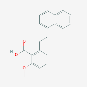 molecular formula C20H18O3 B3216474 2-Methoxy-6-(2-naphthalen-1-yl-ethyl)-benzoic acid CAS No. 1171924-00-7