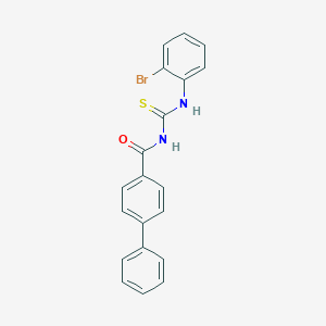 molecular formula C20H15BrN2OS B321652 N-([1,1'-biphenyl]-4-ylcarbonyl)-N'-(2-bromophenyl)thiourea 