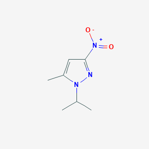 molecular formula C7H11N3O2 B3216526 1-isopropyl-5-methyl-3-nitro-1H-pyrazole CAS No. 1172006-28-8