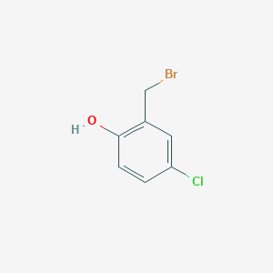 molecular formula C7H6BrClO B3217025 2-(Bromomethyl)-4-chlorophenol CAS No. 117380-00-4
