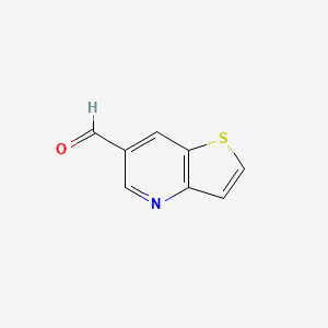 molecular formula C8H5NOS B3217039 Thieno[3,2-b]pyridine-6-carbaldehyde CAS No. 117390-35-9
