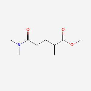 molecular formula C9H17NO3 B3217098 Methyl 5-(dimethylamino)-2-methyl-5-oxopentanoate CAS No. 1174627-68-9