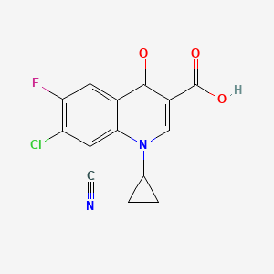 7-Chloro-8-cyano-1-cyclopropyl-6-fluoro-4-oxo-1,4-dihydroquinoline-3-carboxylic acid