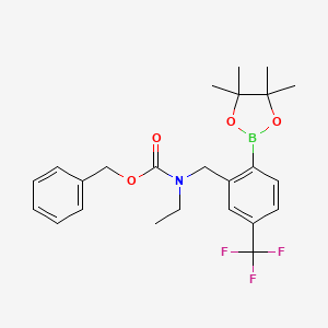 Ethyl-[2-(4,4,5,5-tetramethyl-[1,3,2]dioxaborolan-2-yl)-5-trifluoromethylbenzyl]-carbamic acid benzyl ester