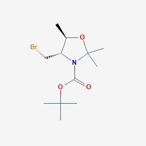 tert-butyl (4S,5R)-4-(bromomethyl)-2,2,5-trimethyl-1,3-oxazolidine-3-carboxylate