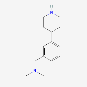 molecular formula C14H22N2 B3217246 N,N-Dimethyl(3-(piperidin-4-YL)phenyl)methanamine CAS No. 1176740-31-0