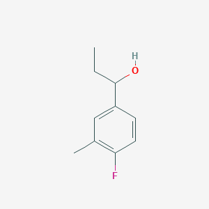 molecular formula C10H13FO B3217371 1-(4-Fluoro-3-methylphenyl)propan-1-ol CAS No. 1178144-58-5