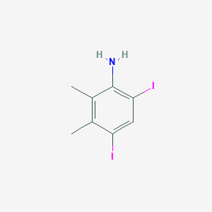 molecular formula C8H9I2N B3217377 4,6-Diiodo-2,3-dimethylaniline CAS No. 117832-12-9