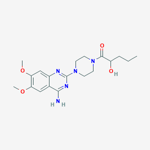 B032174 1-(4-Amino-6,7-dimethoxyquinazolin-2-yl)-4-((2RS)-2-hydroxypentanoyl)piperazine CAS No. 152551-75-2