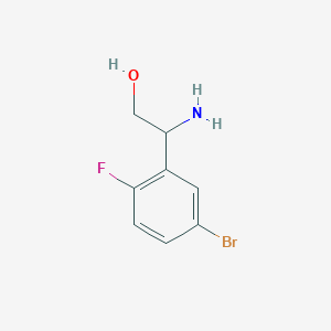 2-Amino-2-(5-bromo-2-fluorophenyl)ethan-1-ol