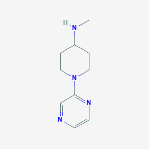 molecular formula C10H16N4 B3217439 N-methyl-1-(pyrazin-2-yl)piperidin-4-amine CAS No. 1179086-88-4