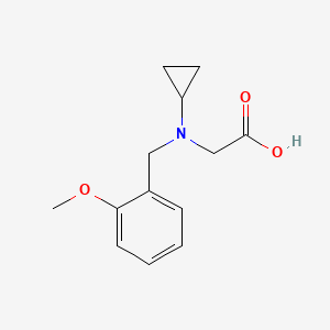 molecular formula C13H17NO3 B3217507 [Cyclopropyl-(2-methoxy-benzyl)-amino]-acetic acid CAS No. 1179692-47-7