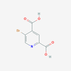 molecular formula C7H4BrNO4 B3217555 5-bromopyridine-2,4-dicarboxylic acid CAS No. 118092-07-2