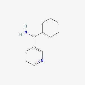 molecular formula C12H18N2 B3217712 Cyclohexyl(pyridin-3-yl)methanamine CAS No. 1184193-67-6