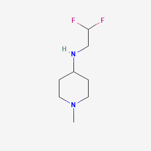 molecular formula C8H16F2N2 B3217715 N-(2,2-difluoroethyl)-1-methylpiperidin-4-amine CAS No. 1184221-15-5