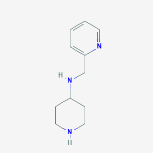 molecular formula C11H17N3 B3217735 N-(2-Pyridylmethyl)piperidin-4-amine CAS No. 1184521-60-5